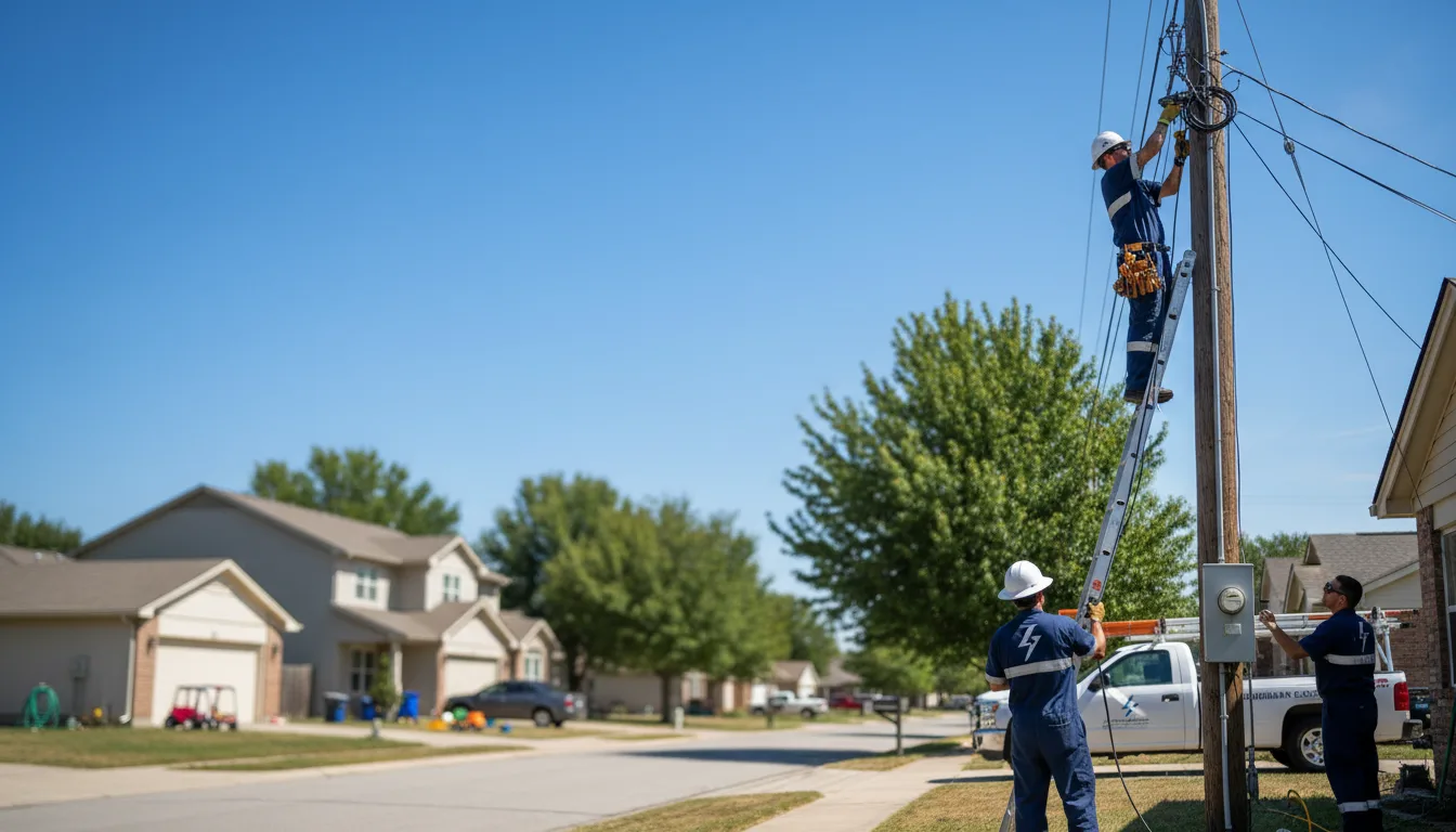 Residential electrician providing installation services in Linn Creek, MO